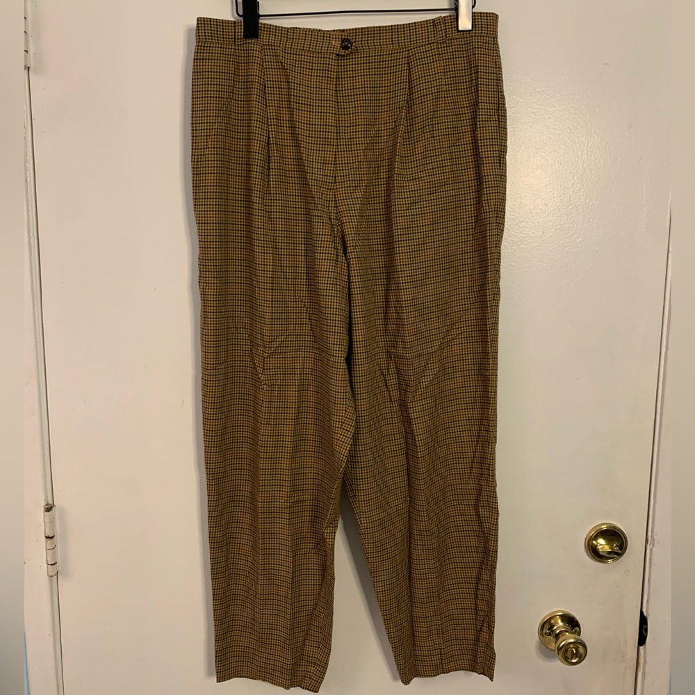 Vintage Talbots Plaid Trousers - Picture 2 of 8
